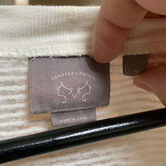 Sheer Cream Anthropologie Cardigan Size M - Picture 3 of 4